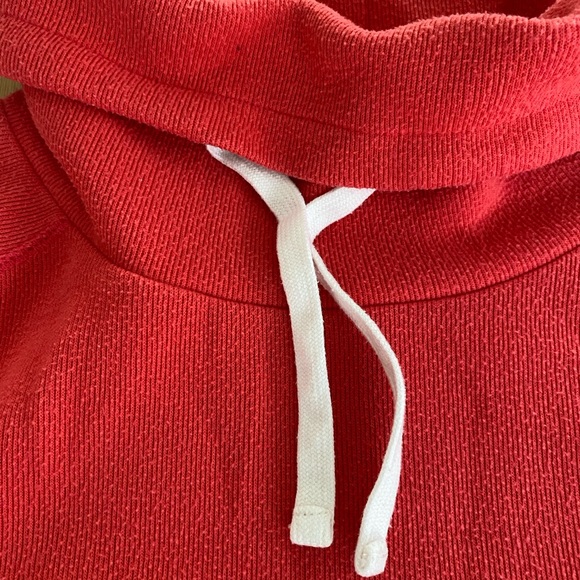 women’s coral Sweater with Drawstring Collar size 10 - Picture 6 of 8